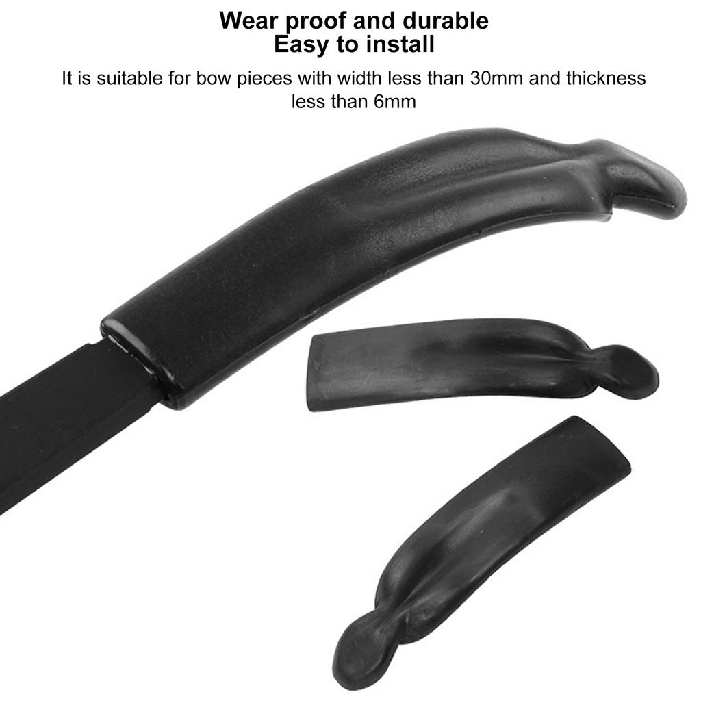 2PCS Recurve Bogen Gliedmaßen Spitze Protector ABS Recurve Bogen Gliedmaßen End Kappe für Outdoor Jagd Zubehör