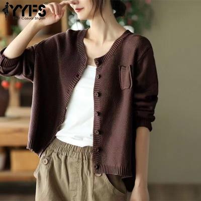 Women's Fashion Casual Fall Winter Solid Color Print Long Sleeve O-Neck Sweaters