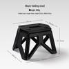 Compact Outdoor Folding Chair with Bucket Holder - Portable Stool for Camping, Fishing, and Queuing
