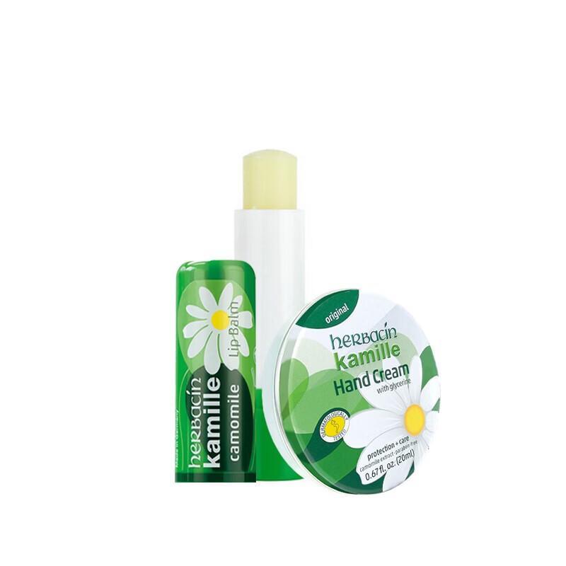 Herbacin German Chamomile Hand Cream and Lip Balm Gift Set