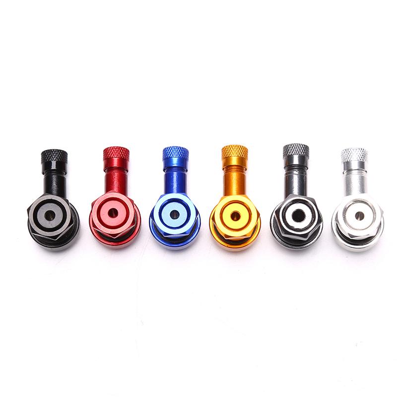 1pc Aluminum Alloy Valve Motorcycle Rim 90 Degree Angle Motorcycle Wheel Tire Tubeless Valve Stems For Rim Wheel Parts