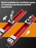 Adjustable Cutting Machine Base Guide Rail 240mm 360mm ABS Circular Saw GuidePositioning Clamp 2-Way Reverse Buckle Woodworking