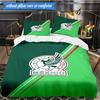 Mexico Football Emblem 3pcs Bedding,Including 1pc Duvet Cover And 2pcs Pillowcases Perfect for Christmas,Ideal for Bedroom, Dormitory