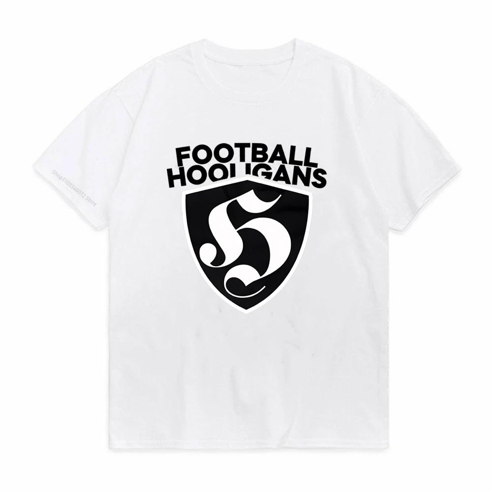 Men Football Hooligans Baju Suporter Hooligan Holigans Holigan Tshrit Fashion American Street Short Sleeves Women tee