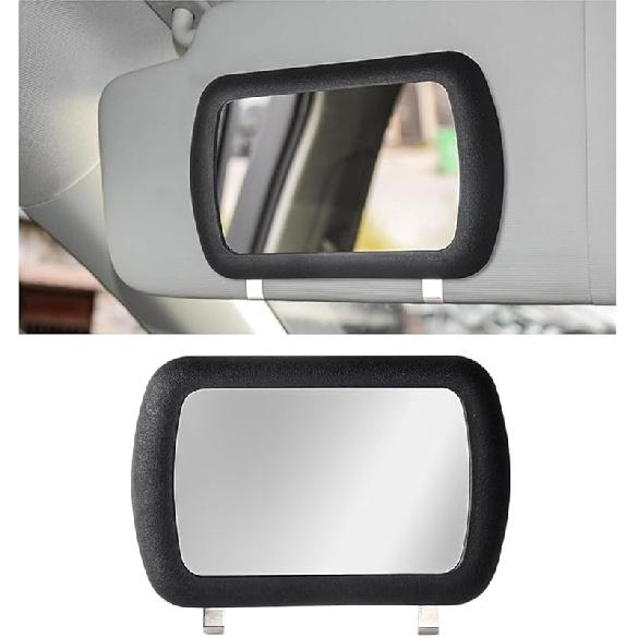 Car Sun Visor Vanity Mirror, Clip-On Automotive Makeup Sun-Shading Mirror, Universal Vehicle Sun Visor Cosmetic Vanity Mirror For Women Girls,