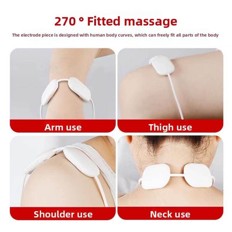 EMS Neck Massager Portable Three Gear 15 Level Heating for Home Office Travel Muscle Relaxation Men Women Adults