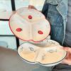 Household Ceramic Dividing Plates 8 Inch New Print Underglaze Colour Tableware Cute Cartoon High Aesthetic Loss Weight Plate