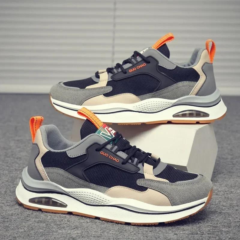 

Men Sneakers Male Casual Vulcanized Tenis Luxury Trainer Mesh Breathable Lace Up Running Zapatillas De Deporte 44