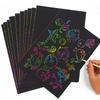 10/20PCS Colorful Scratch Paper 16K Rainbow Multi-function Scratch/Watercolor Painting Art Classroom Painting Teaching Tools TMZ