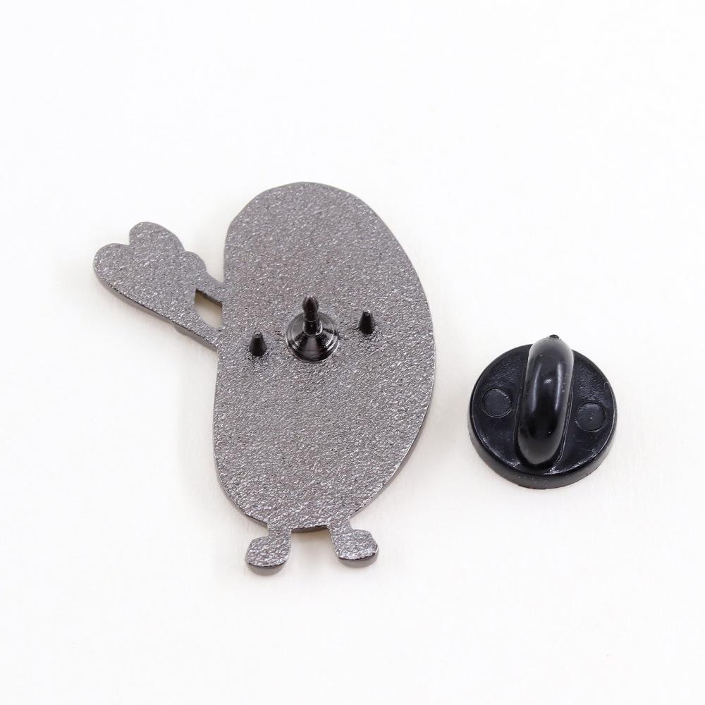 Heart-Sending Mitochondria Brooch: Cartoon Enamel Pin for Biology Lovers – Unique Collar Jewelry Gift