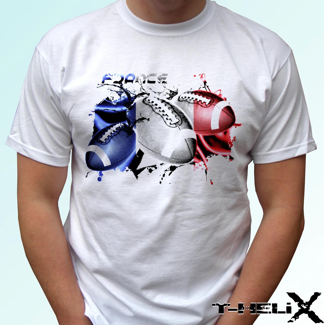 

France Rugby flag - white kids boys T-Shirt top tee football design s, kids sizes 130