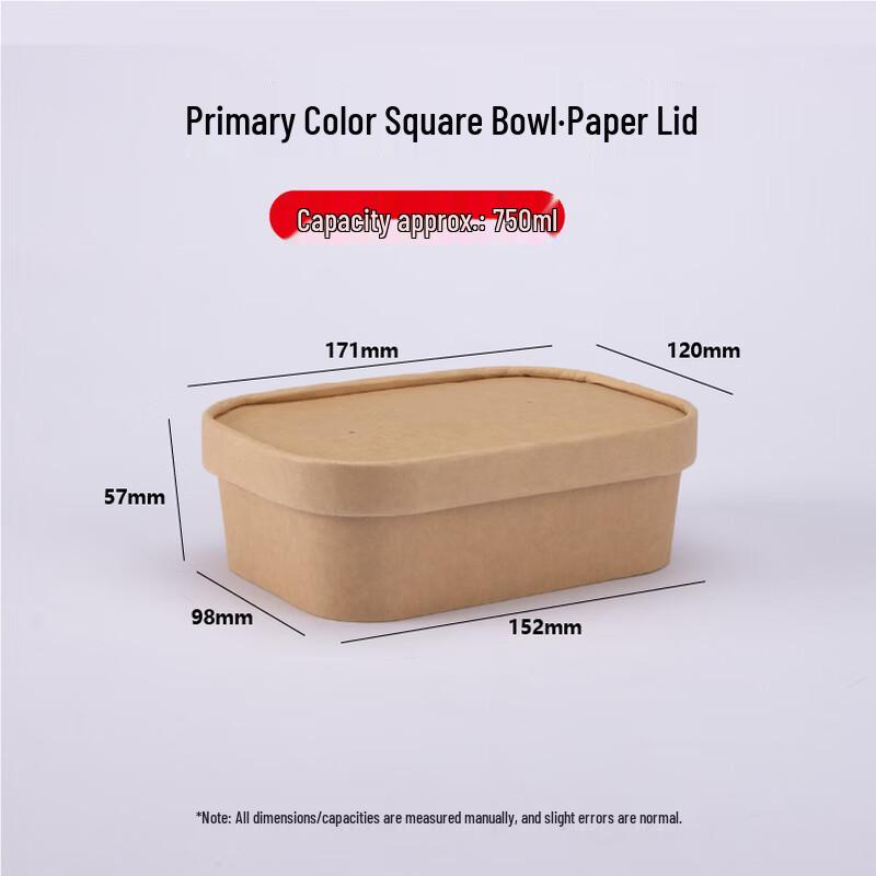 Yuduo Disposable Kraft Paper Lunch Boxes