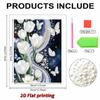 Pearl Painting Kit White Lily Frameless Handicraft DIY Bedroom Decoration Living Room Wall Art Room Decoration Art Craft Decoration