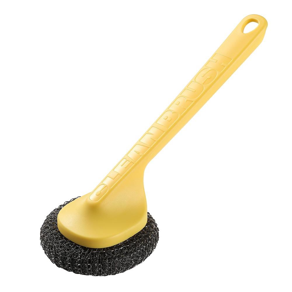 

Портативная кухонная щетка для мытья кастрюль, многофункциональная щетка для мытья посуды, подарочная щетка для чистки жёлтый
