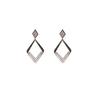 Simple Versatile Diamond Geometric Earrings Commuter Earrings French Retro Earrings