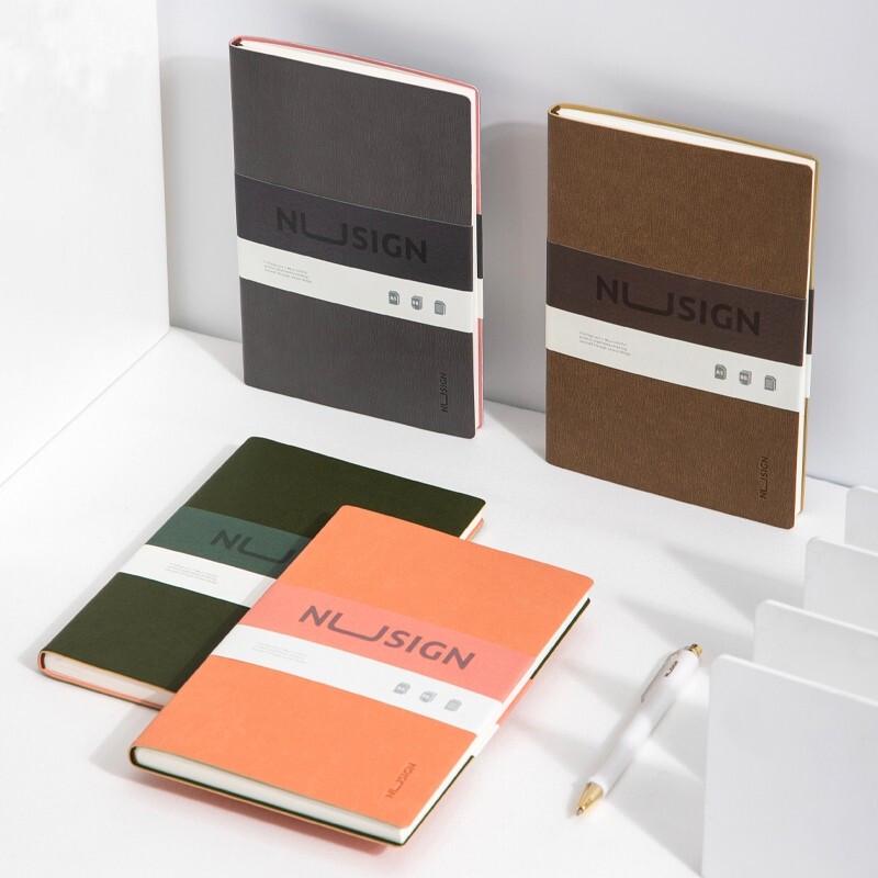 Deli Nusai Series A5 Stone Pattern Leather Notebook