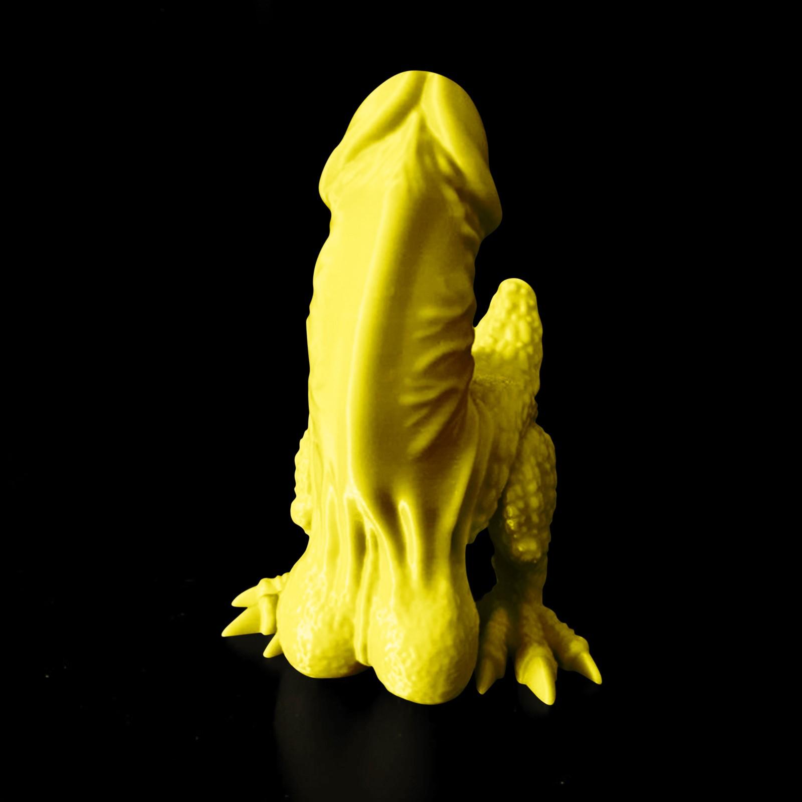 

Надруковані на 3D жартівливі репродуктивні фігурки, скульптури та іграшки динозаврів One Size жовтий