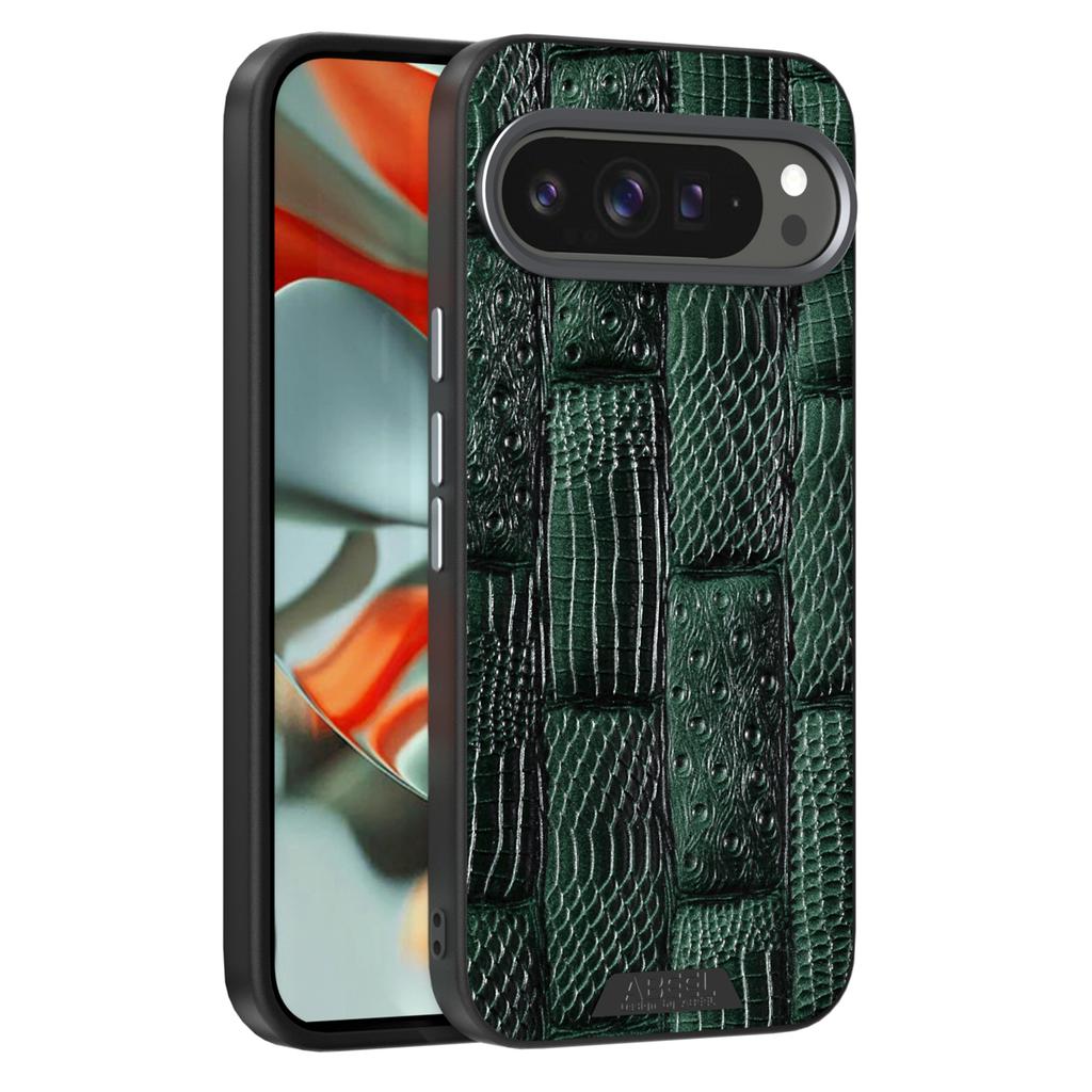 ABEEL For Google Pixel 9 Pro/Pixel 9 Case Compatible with MagSafe Beast Texture Micro-Embossing Back Cover