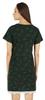 Inkmeso Printed V-Neck Nightgown Sleepwear For Womens Nightshirt Soft Button