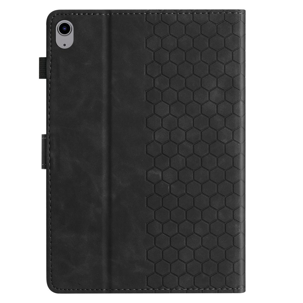 For Lenovo Tab P11 Case Honeycomb Printed Leather Tablet Cover with Card Slot