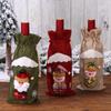 Style Button Coat Style Christmas Decor Christmas  Table  Ornaments Home Decor Wine Bottle Cover