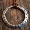 Vintage Norse Mythology Viking Odin Symbol Old Futhark Runes Viking Necklace Jewelry Lover Country Pendant