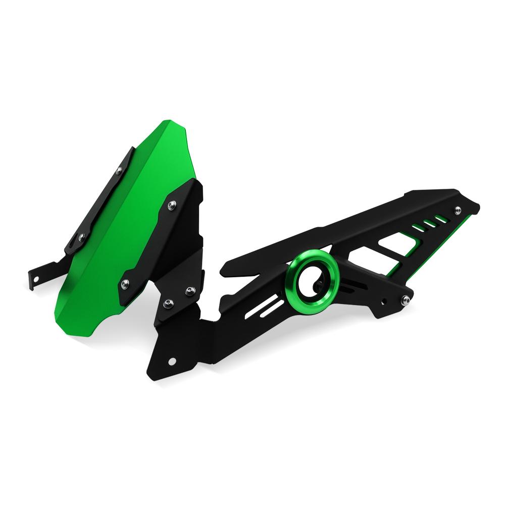 

For Ninja400 Z400 Ninja 250 400 2017-2023 2022 Motorcycle Rear Fender Mudguard Wheel Hugger Splash Guard Bracket Accessories зелений