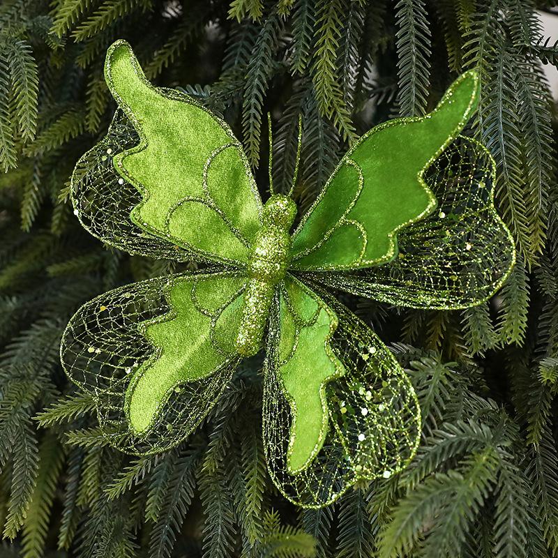 Christmas Decoration Simulation Butterfly Hanging Christmas Tree Decoration Hanging