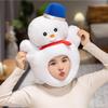 Vánoční klobouk sněhuláka - Roztomilá kreslená pokrývka hlavy pro vystoupení