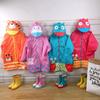 Koreanischer Smally Kinder Schulranzen Regenmantel Kleinkind Regenponcho 3D Cartoon Leichter Wasserdichter Baby-Regenmantel
