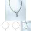 Stylish Alloy Lock Pendant Choker Necklace For Women Featuring Trendy Geometric Style