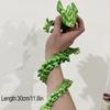 3D Printed Horned Dragon Joints Movable Dragon Simulation Animal Model Toy Cute Figurine Ornament Creative Desktop Decor