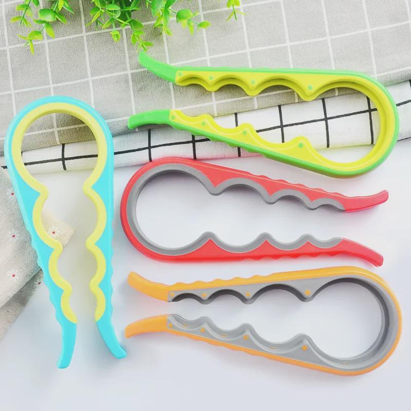 Deschizător de sticle și conserve multifuncțional patru în unu cu mâner antiderapant