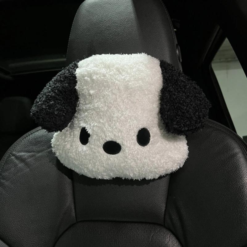 Car Headrest, Neck Pillow, Cute Plush Dog, Comfortable Car Headrest, All-season Car Headrest