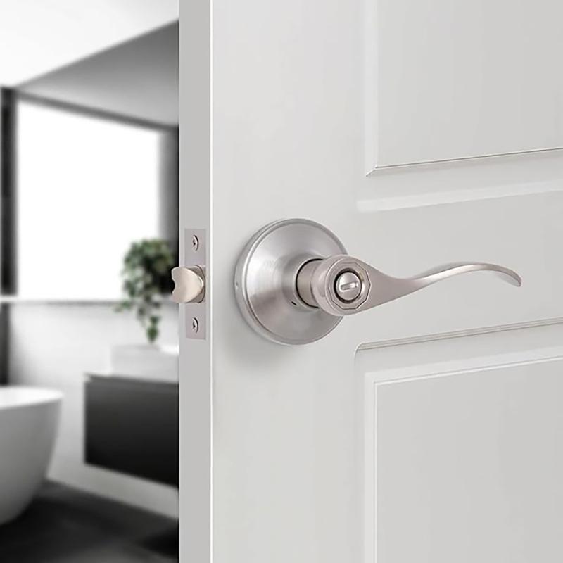 Steel Door Levers with Keyed Alike Entry Function Reversible Door Lock Adjustable Backset Lock for Front & Entrance Door