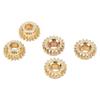 12 Pcs Tuning Peg Gear 12mm Diameter 1:18 Ratio Hex Hole Metal Guitar Machine Heads Mount Gear Gold
