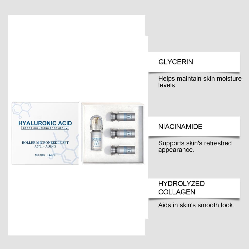 Firming -aging Roller Microneedle Set -aging And Wrinkle-Smoothing Facial Care Liquid Facial Micro-injection,40ML