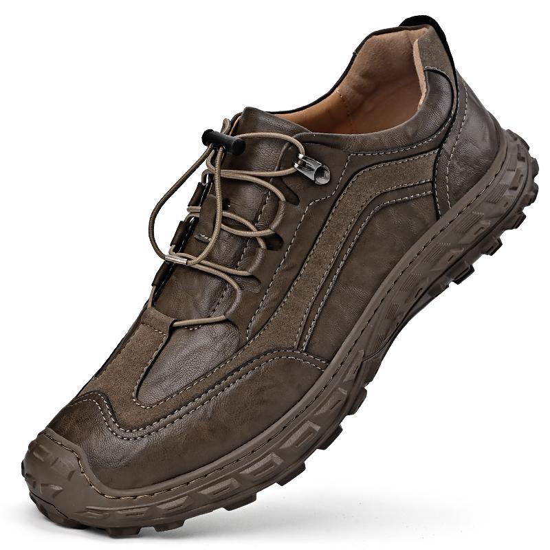 

38-46 Мужская Модная Ретро Повседневная Кожаная Обувь Большого Размера Спортивная Повседневная Обувь Спортивная Обувь для Отдыха 46 хаки