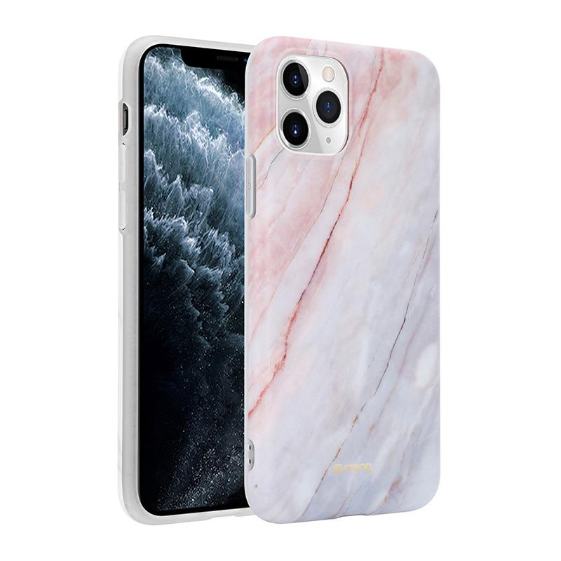 Crong Marble Case - Etui Iphone 11 Pro (Różowy)