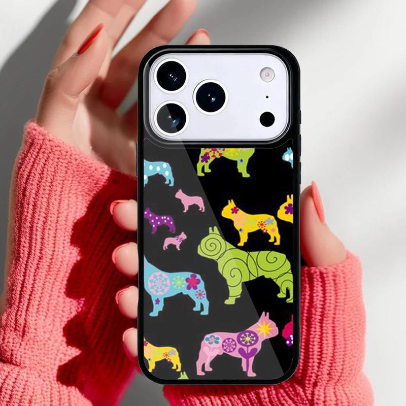 Cute French Bulldog yoga Phone Case for iPhone 17 16 15 14 13 Pro Max Back Cover for 12 11 Pro Coque