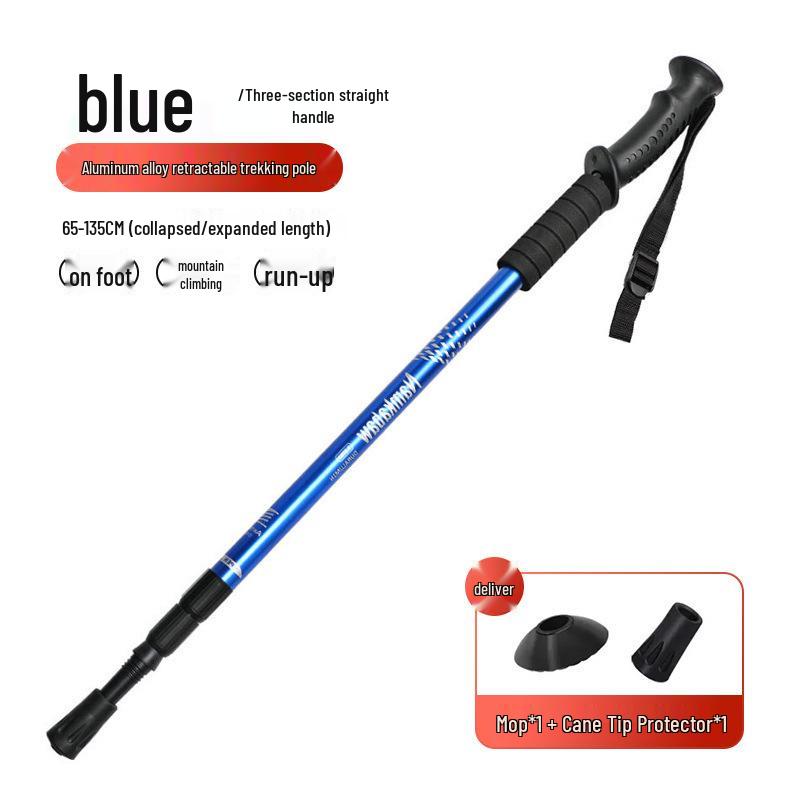 Professional Telescopic Folding Trekking Poles - Anti-slip Unisex Hiking Climbing Sticks