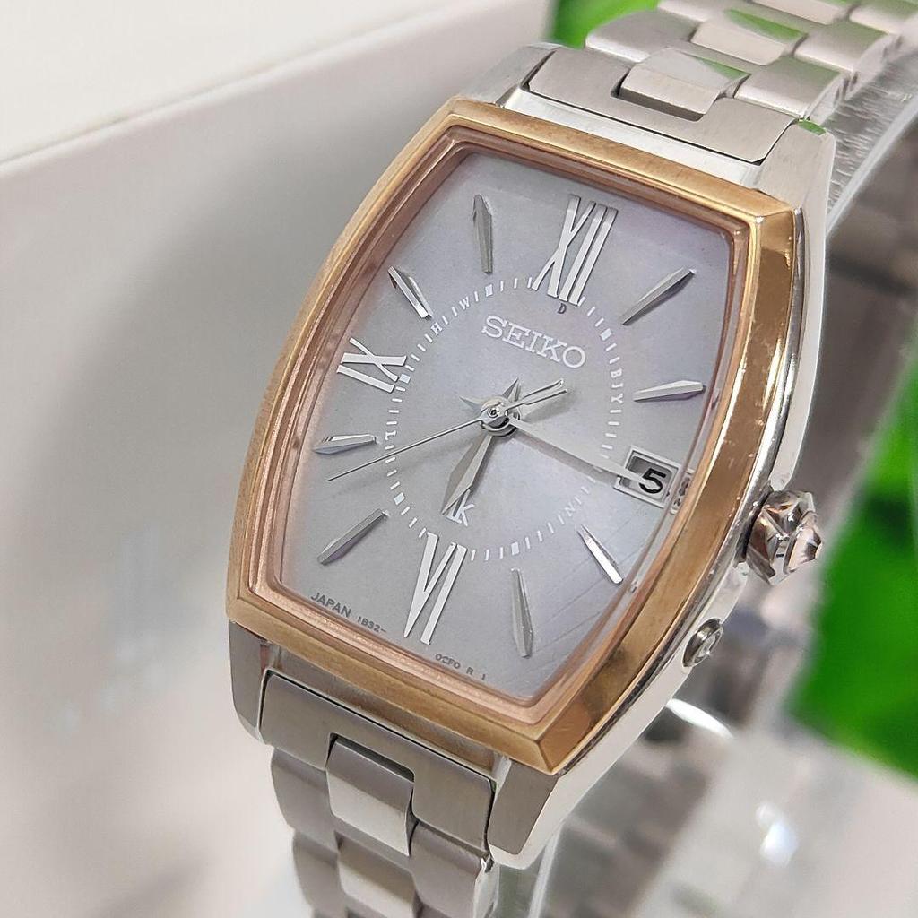 [USED] Seiko Lukia Grow White Mother-of-Pearl Calla Lily Titanium