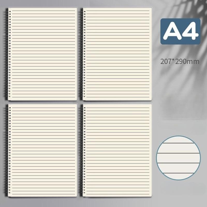80 Sheets/ 160 Pages Square Line Notebook A4 A5 B5 Coil Paper Journal Diary Sketchbook For School Notebook Supplies Stationery