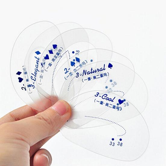 6 Pcs Eyebrow Stencil Eyeshadow Model Card Auxiliary Draw Eye Shadow Makeup Tool