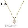 Rhinestone Women Necklace Luxurious High-end Shiny Geometric Neck Chain Female Jewelry Pendant