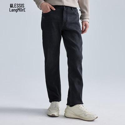 Lilang Men's Waffle Solar Fleece-Lined Jeans