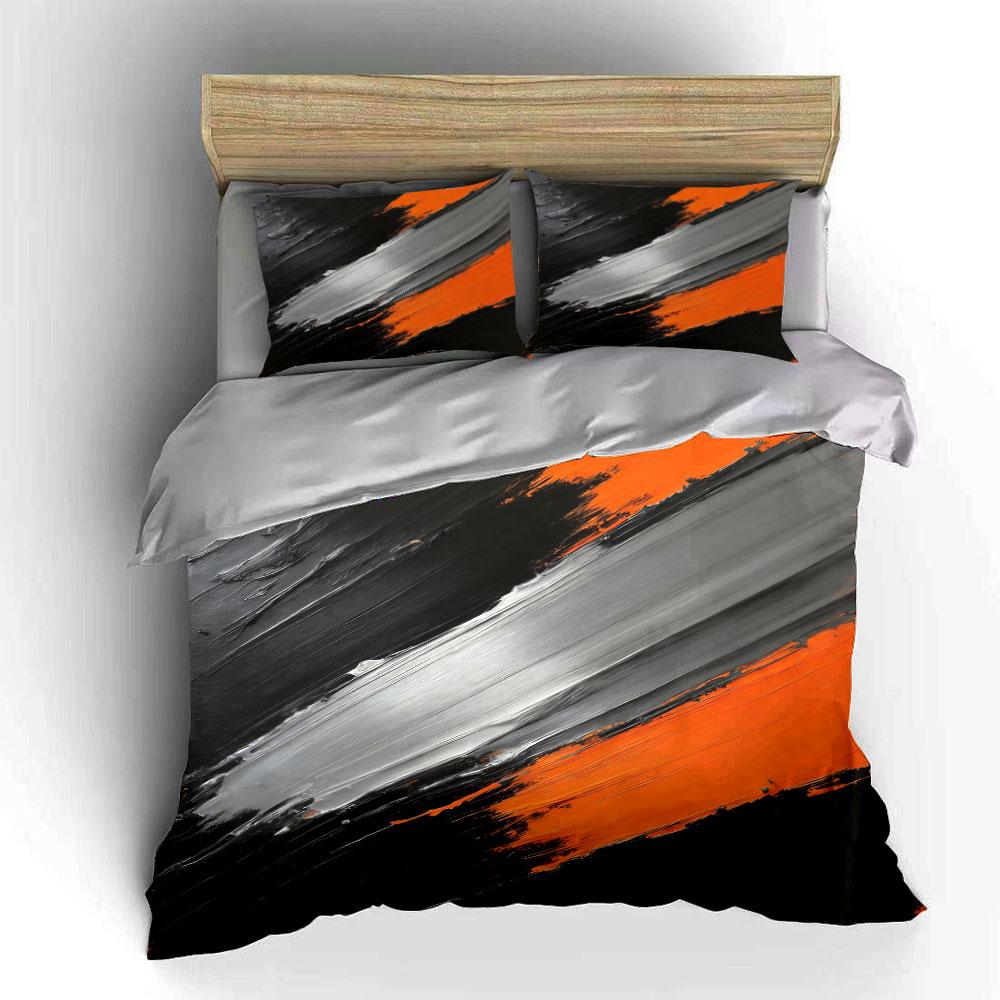 Bold Brushstroke Color Streaks. Bedding Sets Duvet Cover Sets Duvet Covers Pillowcases(1* Duvet Cover 2* Pillowcases Without Duvet Insert)