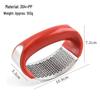 Stainless Steel Garlic Press & Peeler - Manual Ring-shaped Masher & Mincer Tool for Kitchen Use