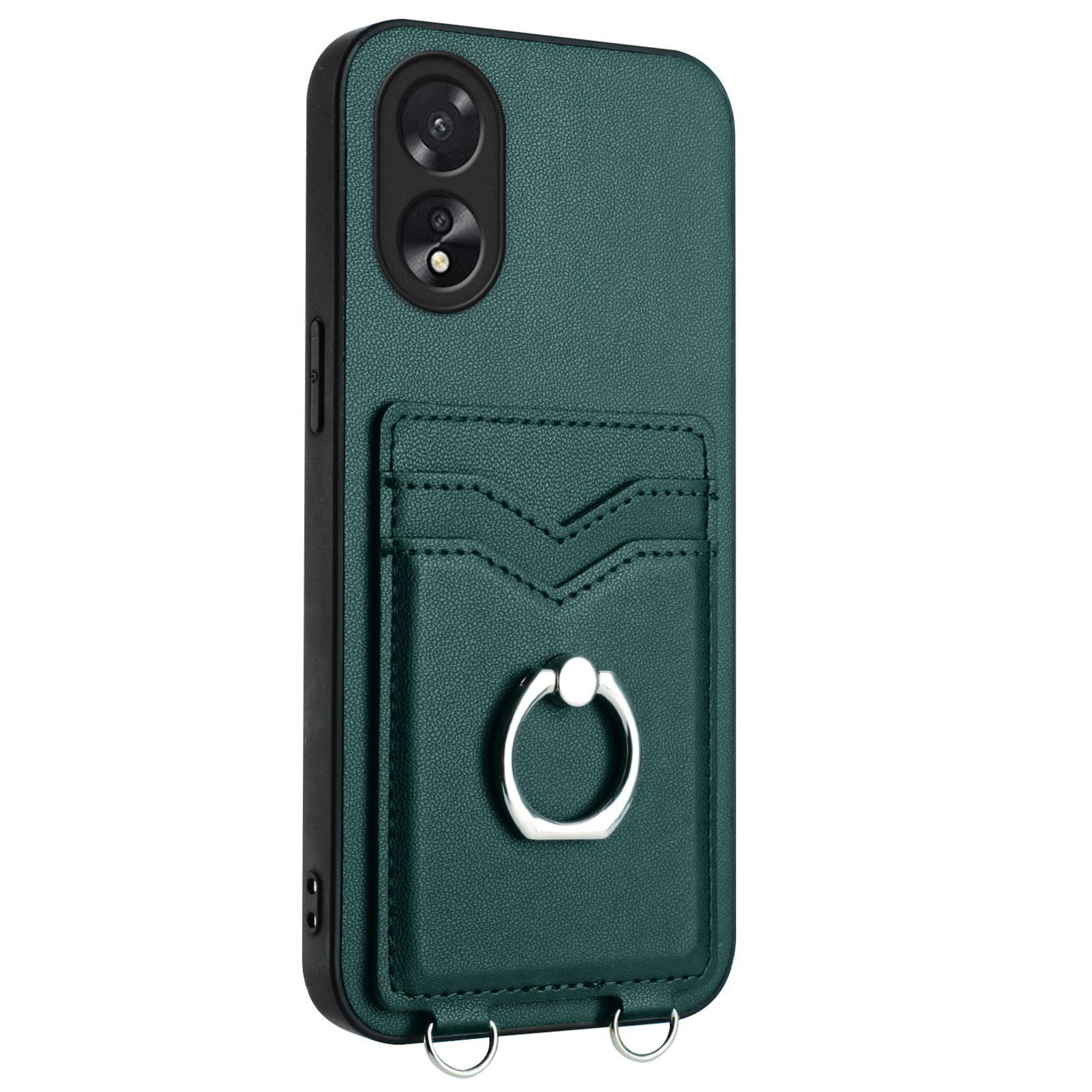 

Чехол для телефона с гнездами для держателя карт и кольцом-кронштейном для Oppo A3 Pro, Realme GT Neo6 SE, GT Neo6, GT 6T, Reno11 F, Realme 12+, Oppo A79, Oppo Reno11, A58, A53... Oppo Reno11 F зелёный