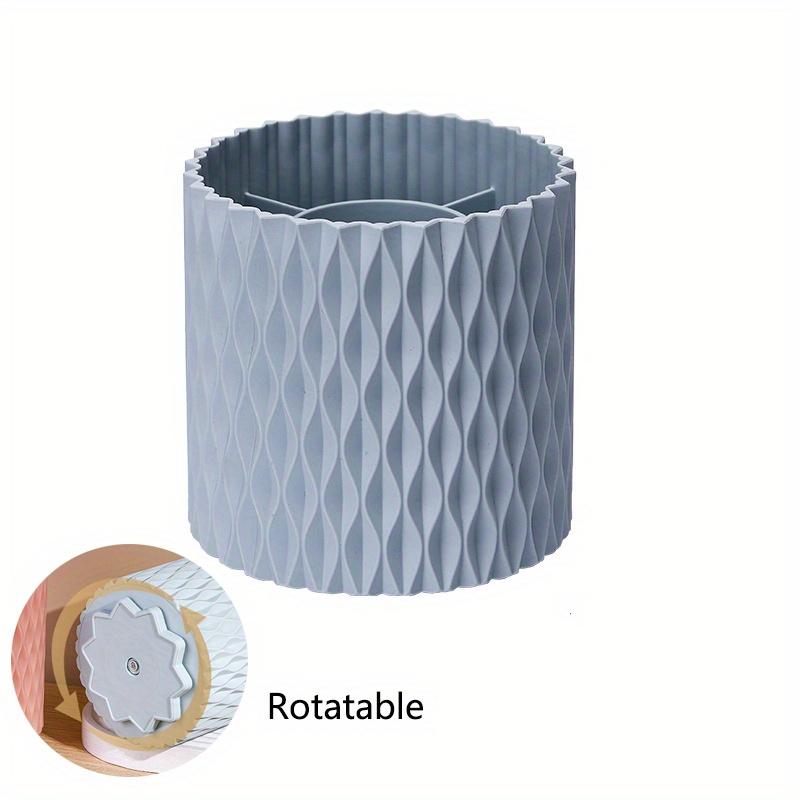 11,8 x 11,8 x 11,8 cm, 1 Stück, um 360 Grad drehbarer Make-up-Pinsel- und Stifte-Organizer mit großer Kapazität, multifunktionaler Halterbecher zur Aufbewahrung von Lippenstift und Augenbrauenstift.